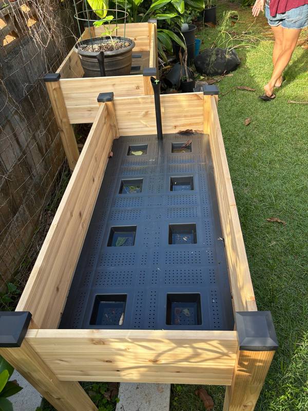 Raised bed setup